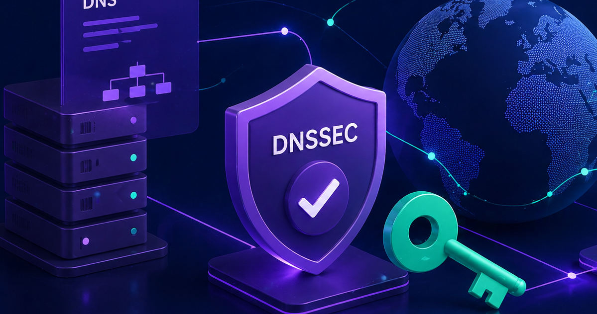 DNSSEC — cryptographically signed DNS responses as protection against spoofing and cache poisoning